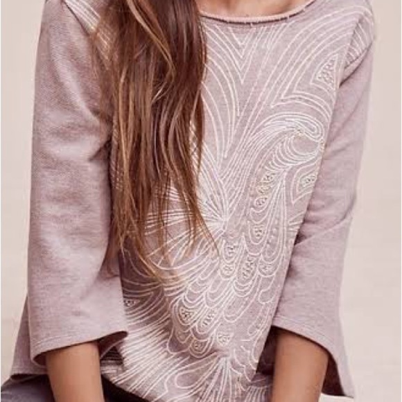 Anthropologie Akemi+Kin XS Onora Kimono Sweatshirt - Picture 5 of 8